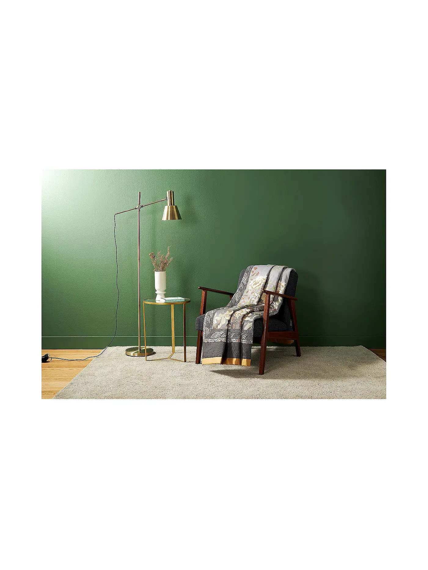 BASSETTI | Plaid - Tagesdecke VERONA 135x190cm Dunkelblau | grau